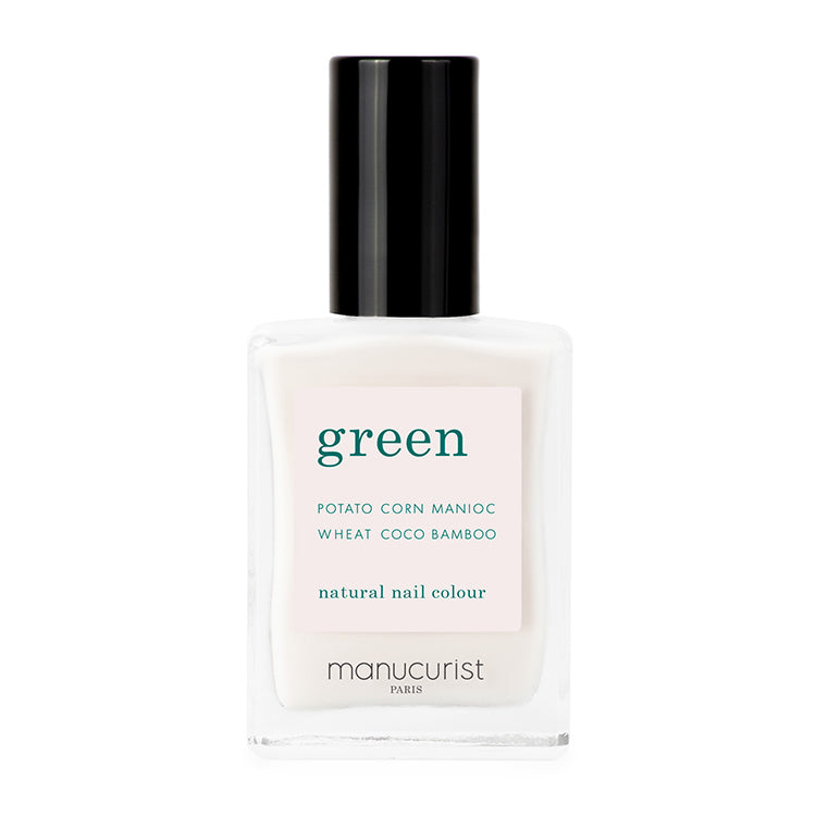 Green Nail Polish - Milky White