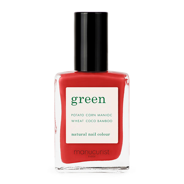 Green Nail Polish - Poppy Red