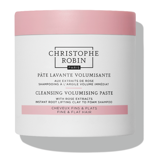 Volumizing cleansing paste with pure Rassoul and roses extracts