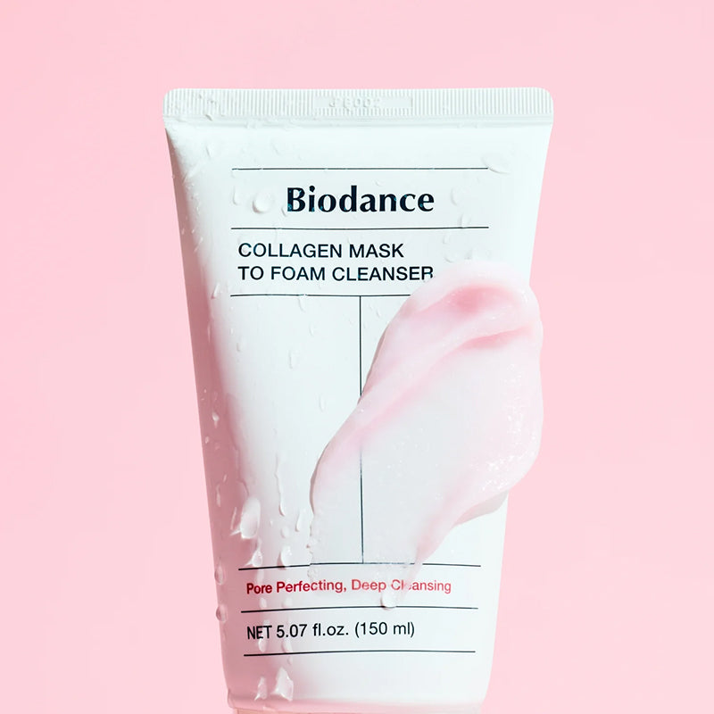 Collagen Mask to Foam Cleanser
