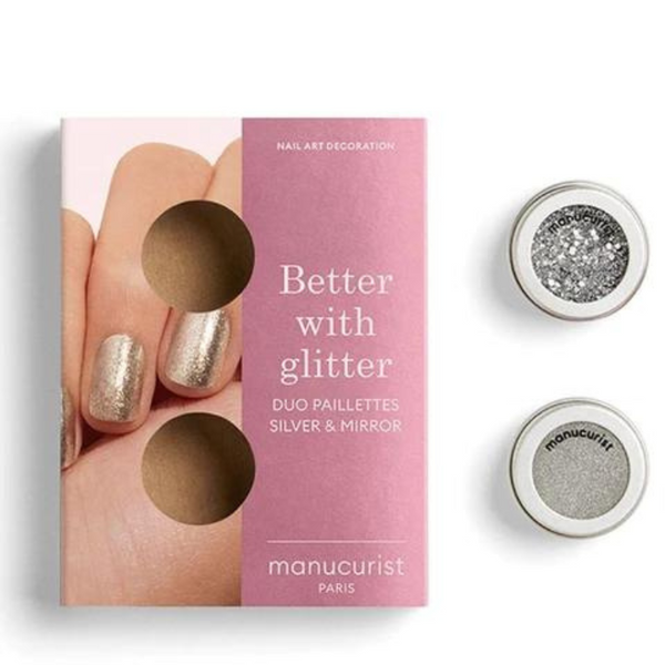 Duo Silver &amp; Mirror Glitter